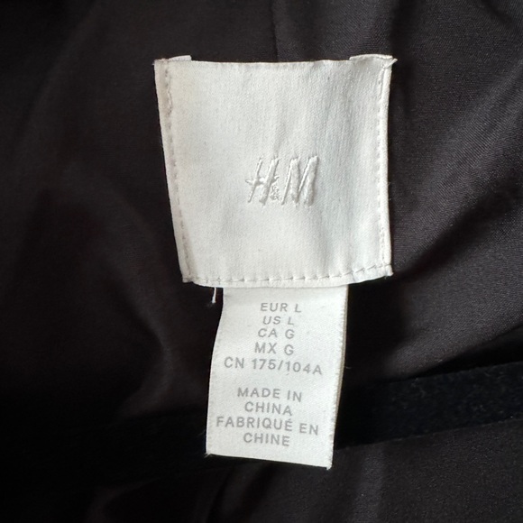 H&M Black flufy coat - Picture 2 of 3